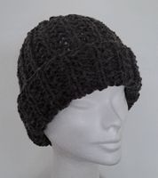 Handgestrickte Mütze _5 im Reliefmuster mit oder ohne Pompon