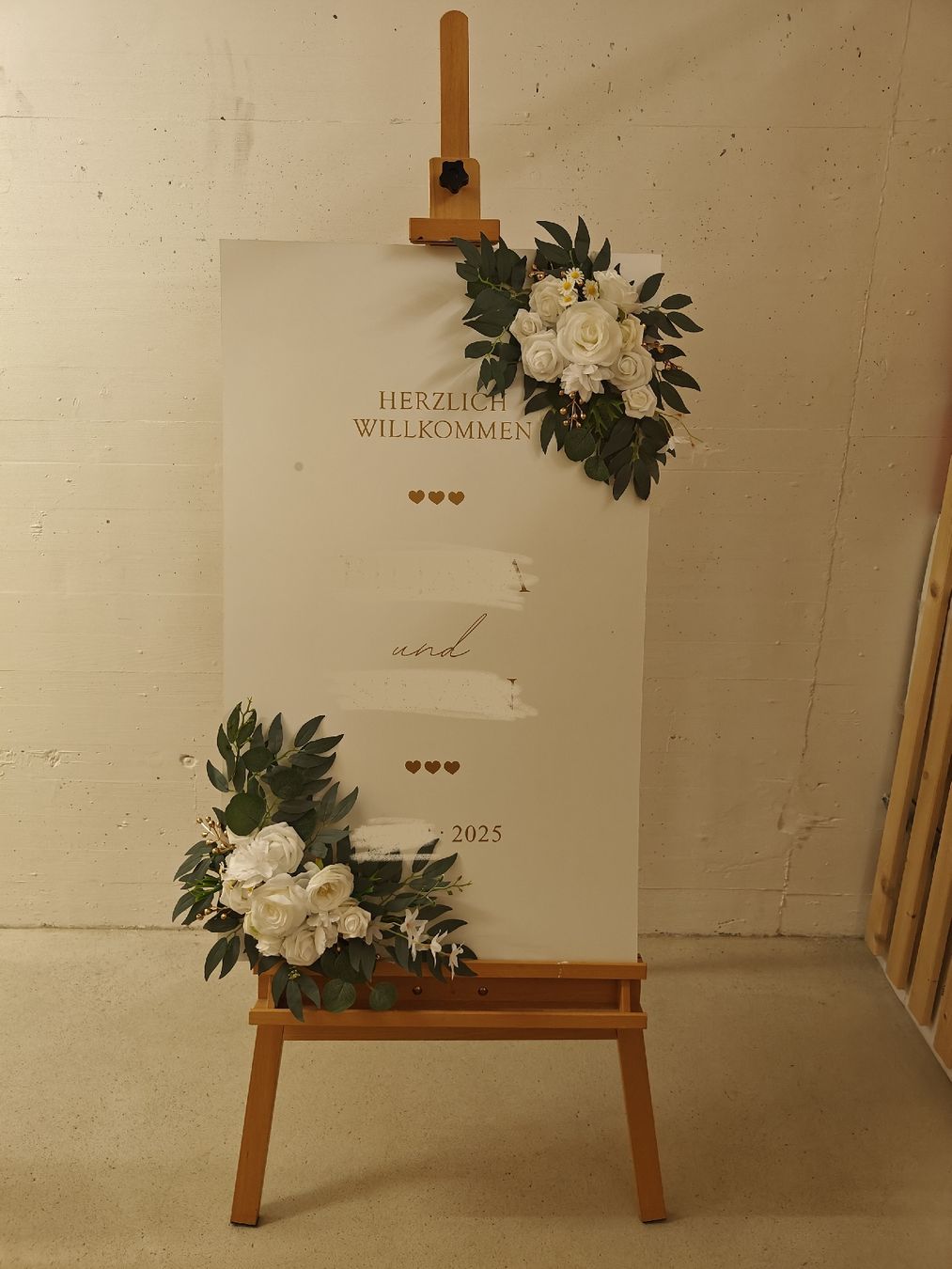 Toutes les décorations: Willkommenstafel mit Blumen – D'occasion à Emmen par sima93j 1