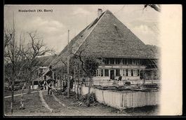 AK Niederösch /Bern, Wohnhaus und Garten