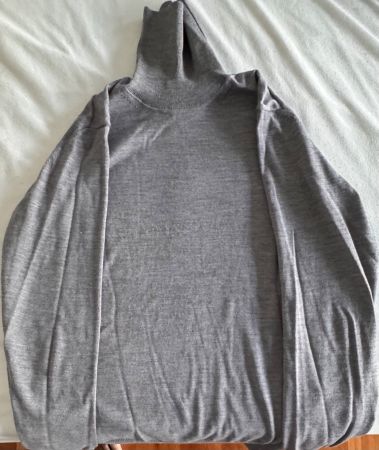 Pullover Paul Kehl grau Grösse M Made in Italy Merino