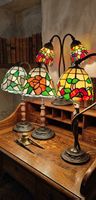 Lotto di 5 lampade stile Tiffany.
