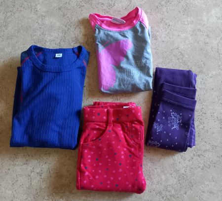 Div. Kinderkleider Gr 116 Leggings, Hose, Shirt