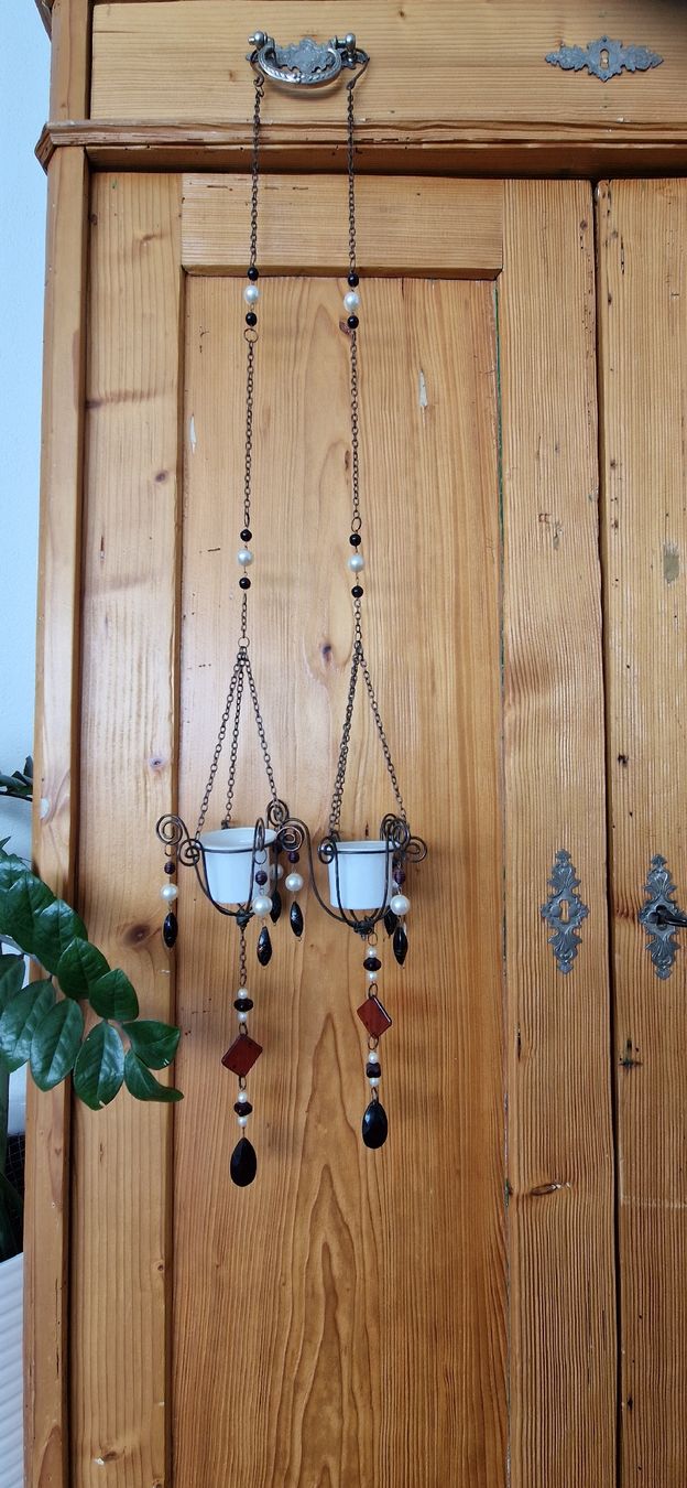 Tutte le decorazioni: Zwei Windlichter / Teelichter / Hänge-Deko / Girlande – Usato da Ibach venduto da Soraja07