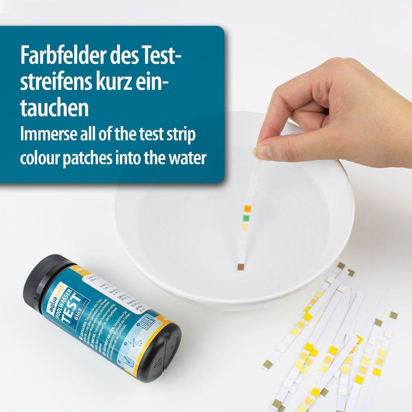 Piscine: Poolwasser testen, Pool Teststreifen – Nuovo e nell'imballaggio originale da Steinmaur venduto da umweltcheck 4
