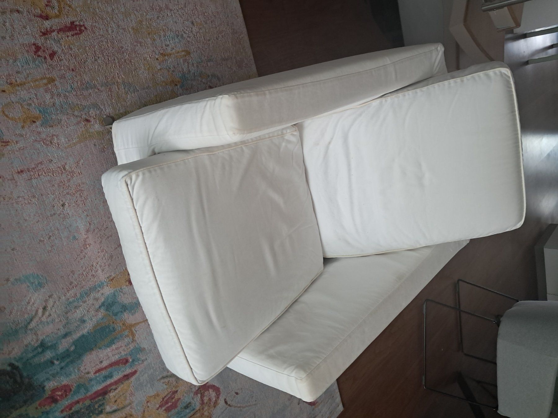 Flexform Poltrone: Zwei Fauteuils "Flexform", weiss, Bezug abnehmbar, wie neu – Usato da Fällanden venduto da Exito1953 8