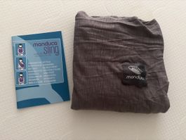 Manduca Sling Babytragetuch Grau mit Anleitung neuwertig