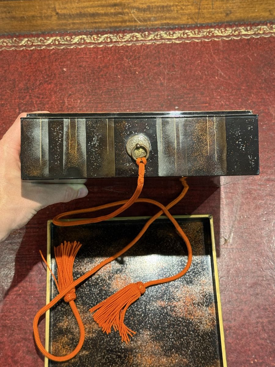 Barattoli: Antike Lack-Dokumentenbox, Japan, um 1900 – Usato da Zofingen venduto da GrosisWonderkeller 6