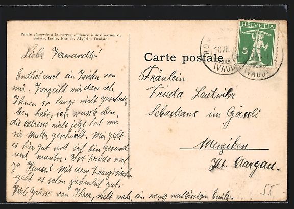 Cartes postales: AK Romainmotier / VD, La Place – D'occasion à Berlin par bartko-reher 1