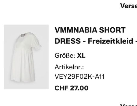 Vero Moda Schwangerschaft Kleid Umstand XL