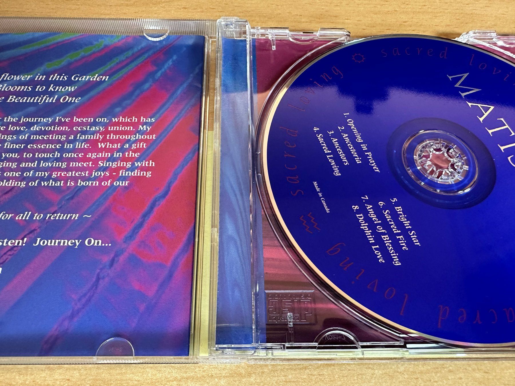 CD: Matisha - Sacred Loving – Usato da Rikon im Tösstal venduto da Alpenmutz 2