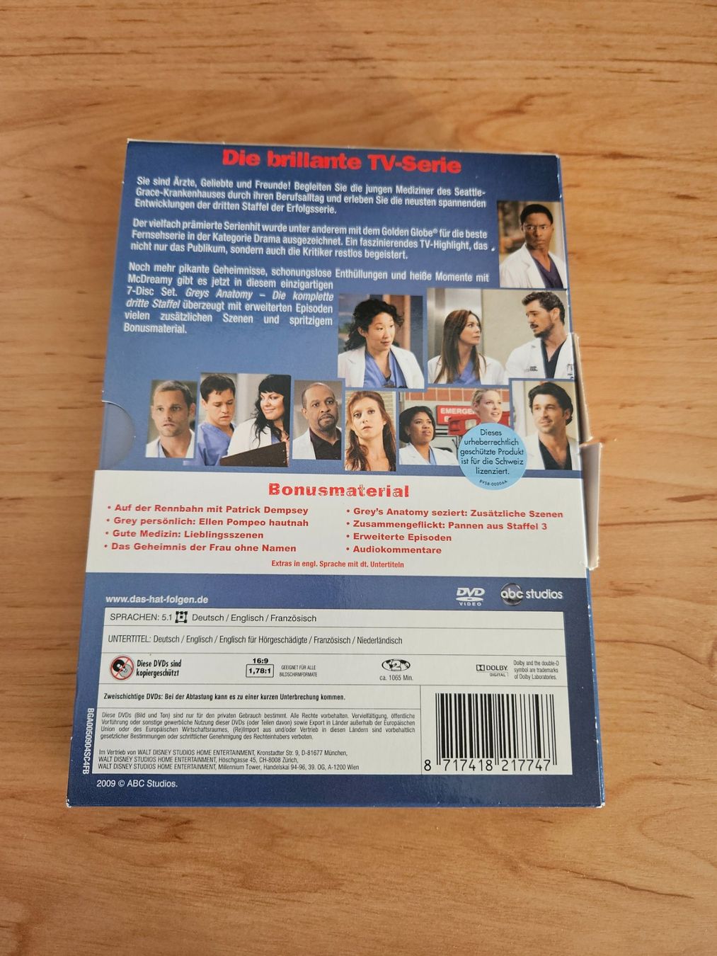 Alle DVDs: Grey's Anatomy 3. Staffel – Gebraucht aus Tann von Pepiino 1