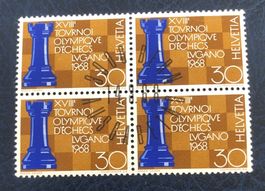 4 er Block Nr.454 mit Vollstempel Bern
