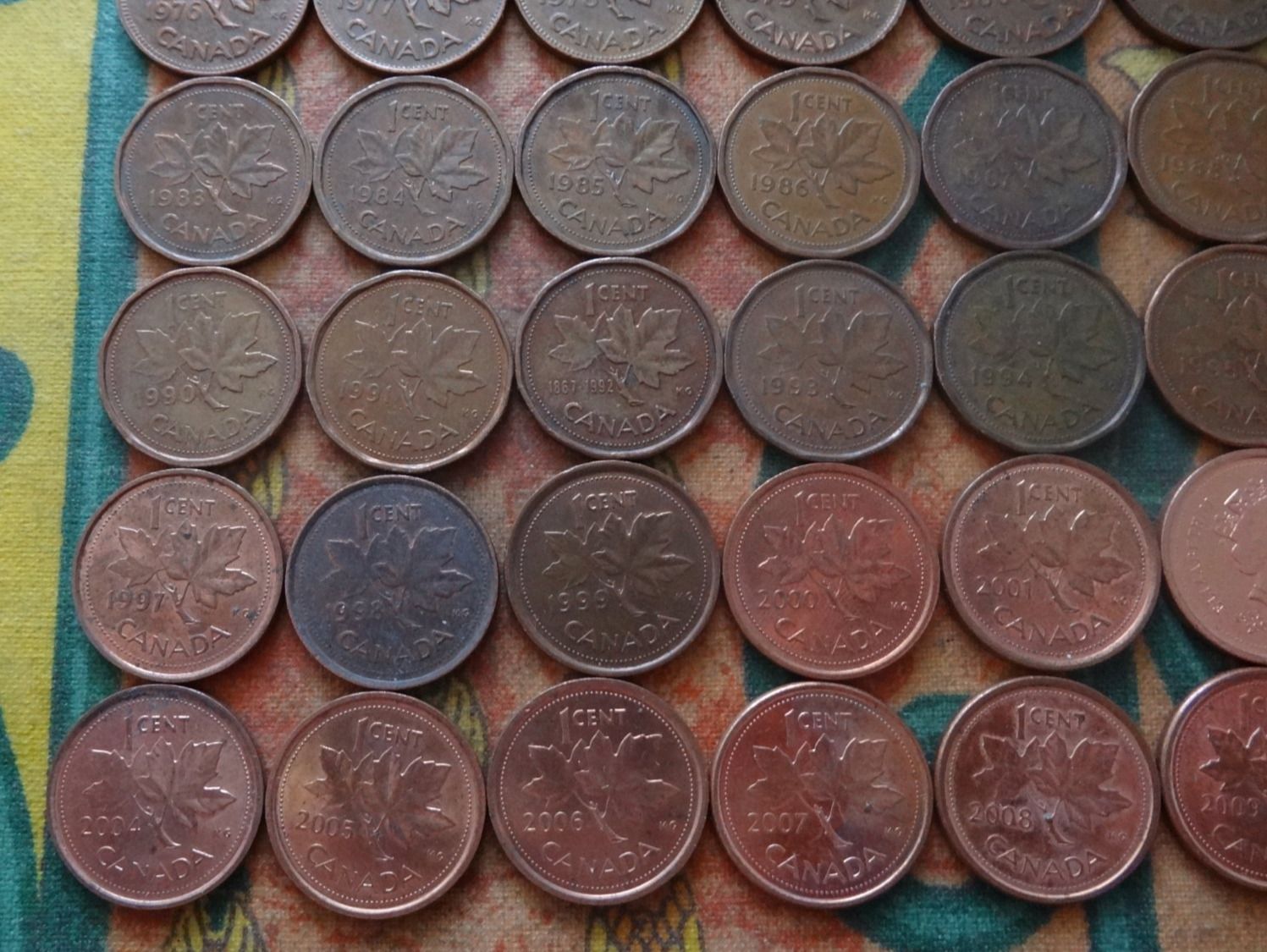 Toutes les monnaies: CANADA  Lot   49x   1 Cent   1958 à 2010 – D'occasion à Romanel-sur-Lausanne par Swift13 3