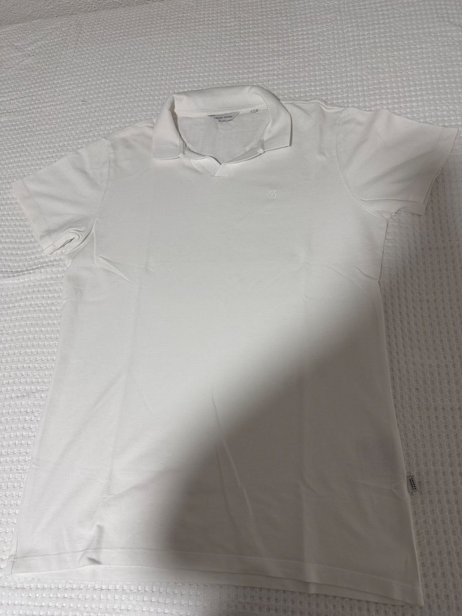T-shirt: Polohemd CASUAL FRIDAY weiss Grösse M  – Usato da Oberurnen venduto da nes_8xqt