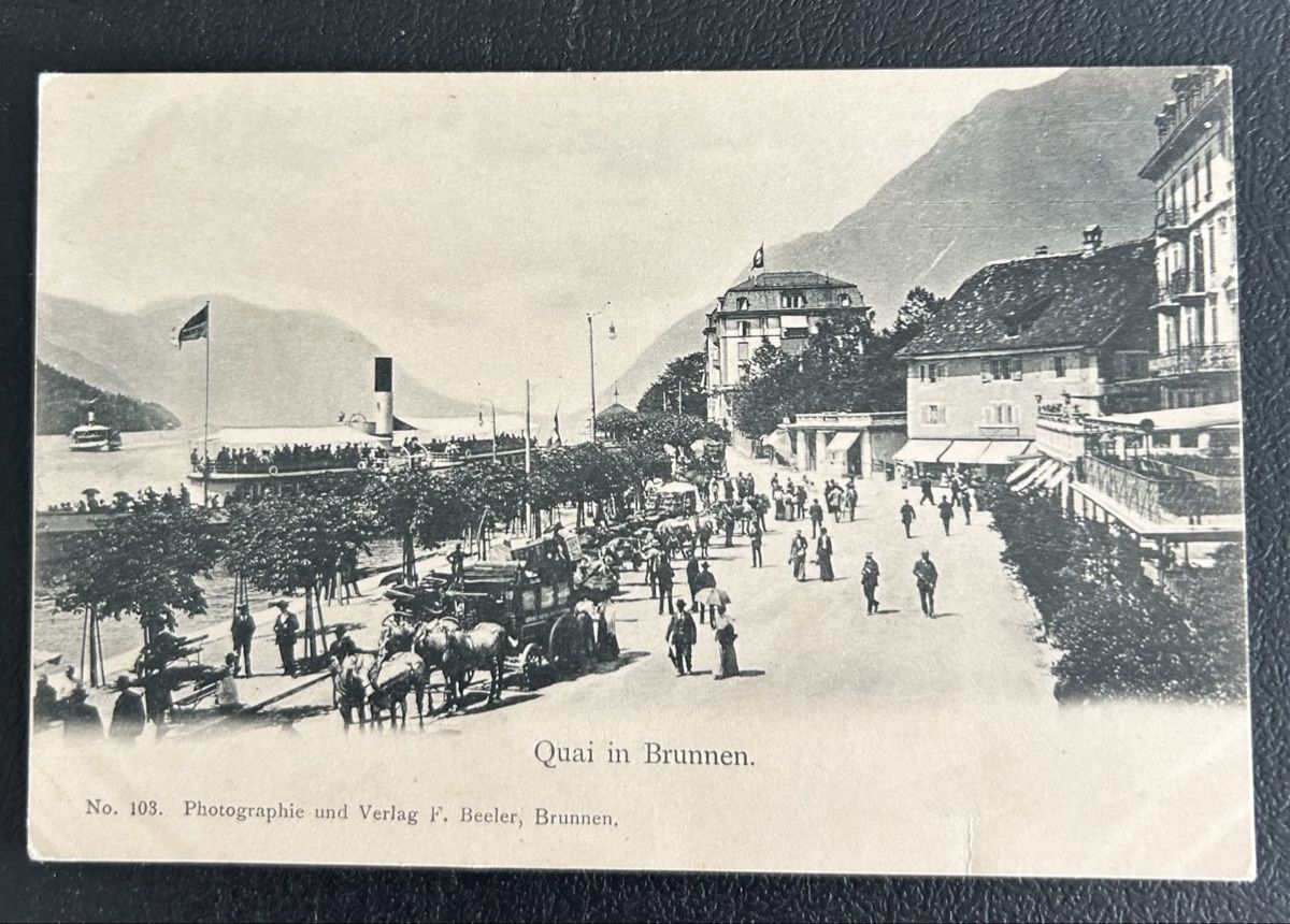 Ansichtskarten: Brunnen Quai – Gebraucht aus Horw von Tellbub