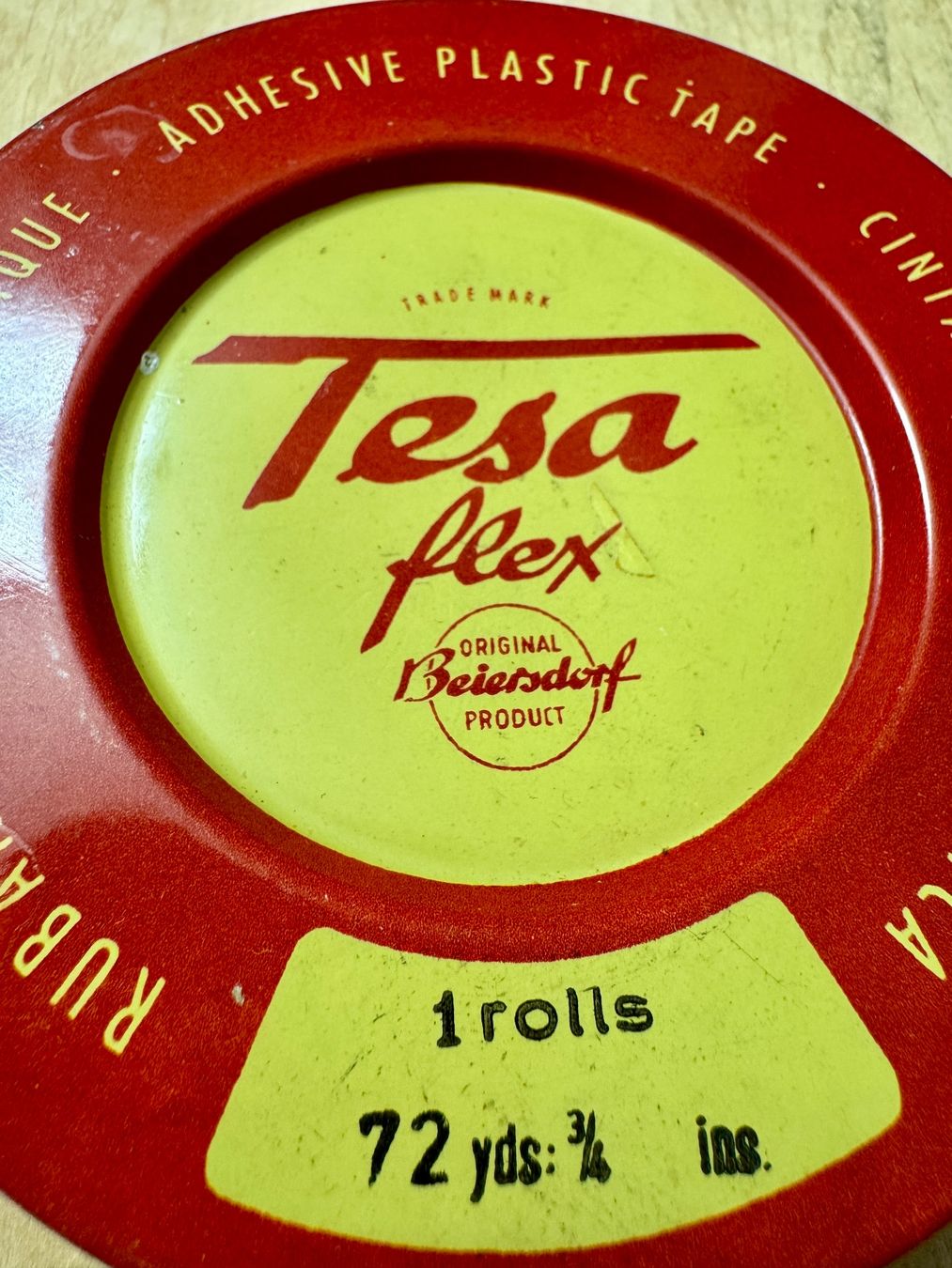 Barattoli: Alte Blechdose TESA flex - Beiersdorf - 12.5 cm – Usato da Rothrist venduto da Luckywinner 2