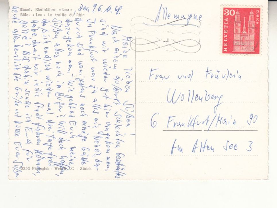 Cartoline postali: Basel 1968 – Usato da Bürglen TG venduto da StampGraf 1