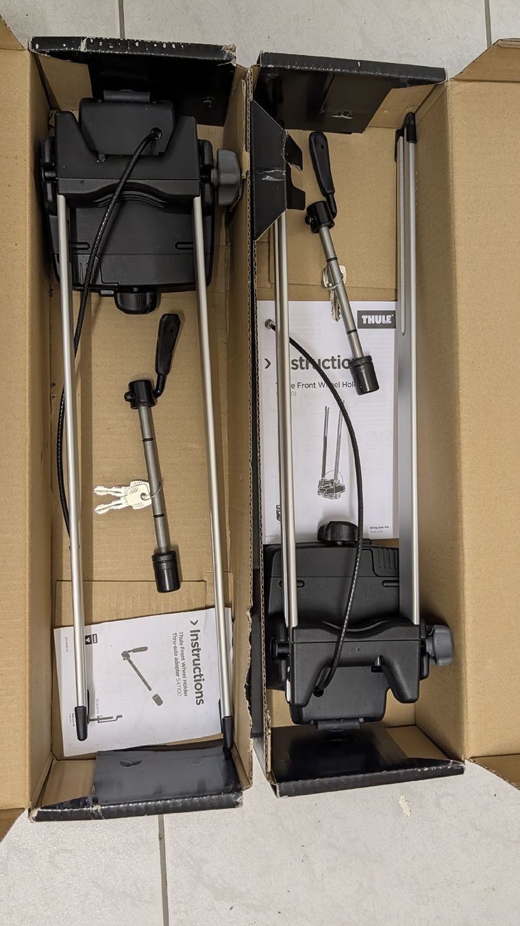 Thule Dachträger: Thule Front Wheel Holder (2 Stück) – Neu (gemäss Beschreibung) aus Richterswil von akurucz 1