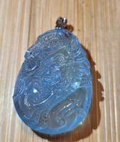 Gemmy Aquamarin Drache Anhänger mit Metallöse