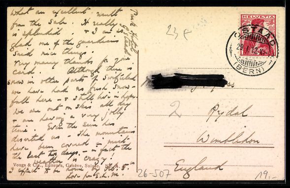 Cartoline postali: Carlo Pellegrini: verschneites Dorf mit  – Usato da Berlin venduto da bartko-reher 1