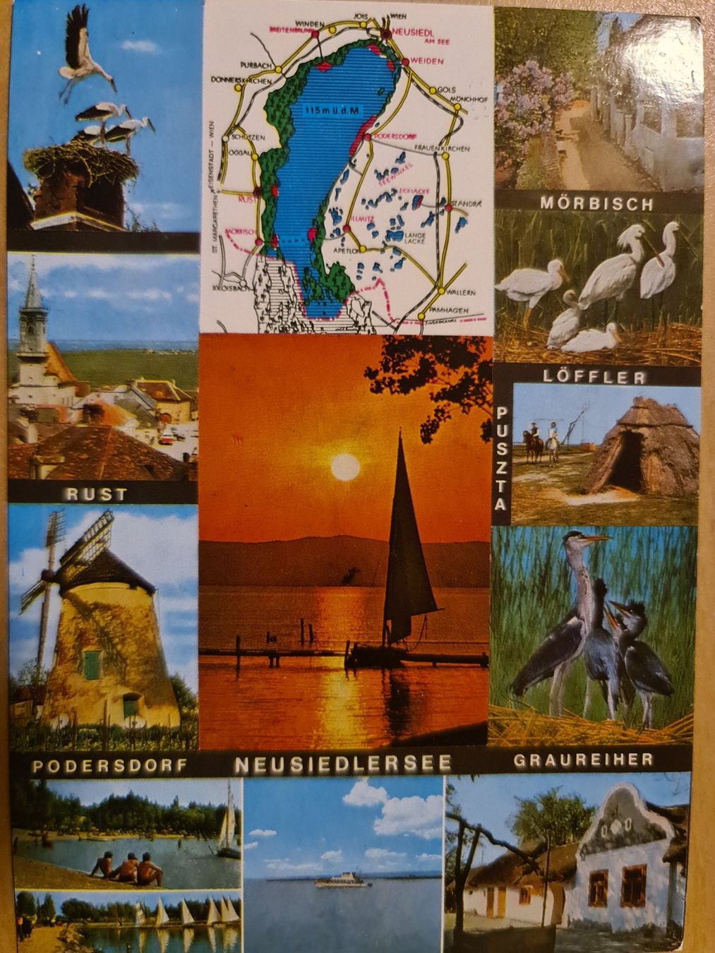 Cartoline postali: Ansichtskarte Burgenland Neusiedlersee – Usato da Dintikon venduto da Vexi