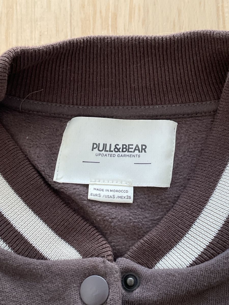 Pull&Bear Giacche: Pull&Bear Veste universitaire marron et crème, taille S – Usato da Ins venduto da Nick63 3