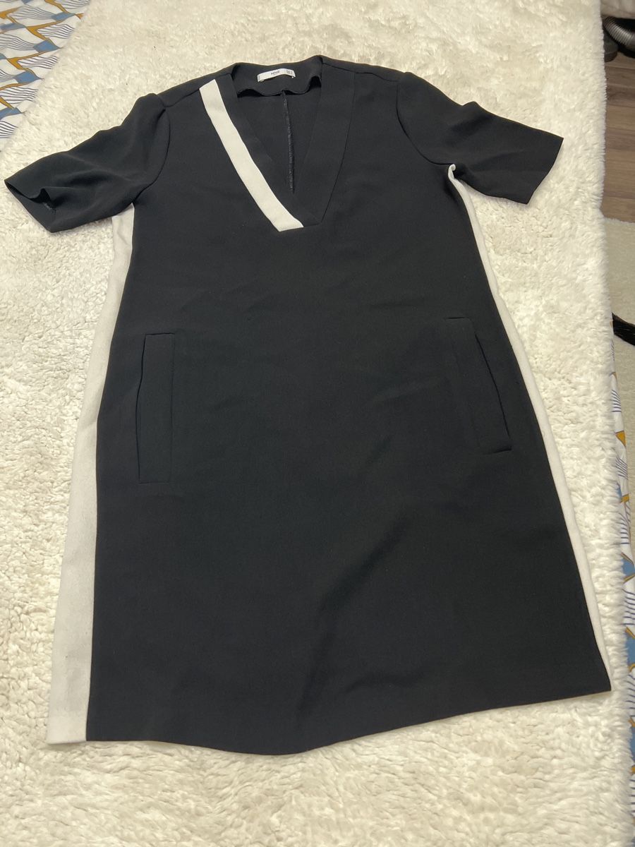Mango Vestiti: Robe Mango noire et blanche taille M élégante chic – Nuovo (secondo la descrizione) da Chenens venduto da anasantos90