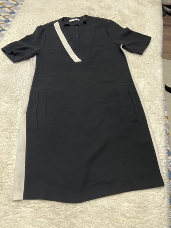 Robe Mango noire et blanche taille M élégante chic