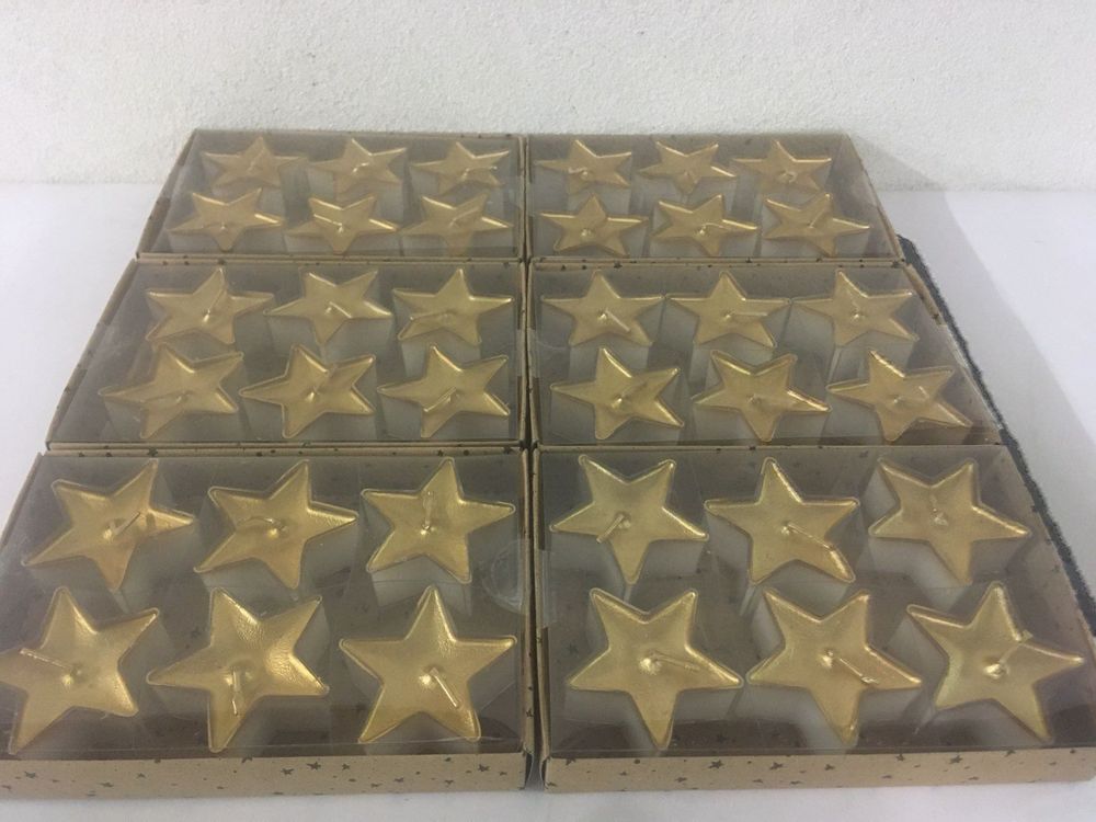 Teelichter „Stern“ In Creme – 4er-Pack, Je 5 Stunden Brenndauer, Für Weihnachtsdeko & Gemütliche Atmosphäre