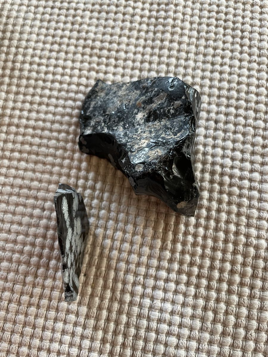 Minerali & Pietre curative: Schneeflocken Obsidian Heilstein / roh – Usato da Rümlang venduto da resale35 2