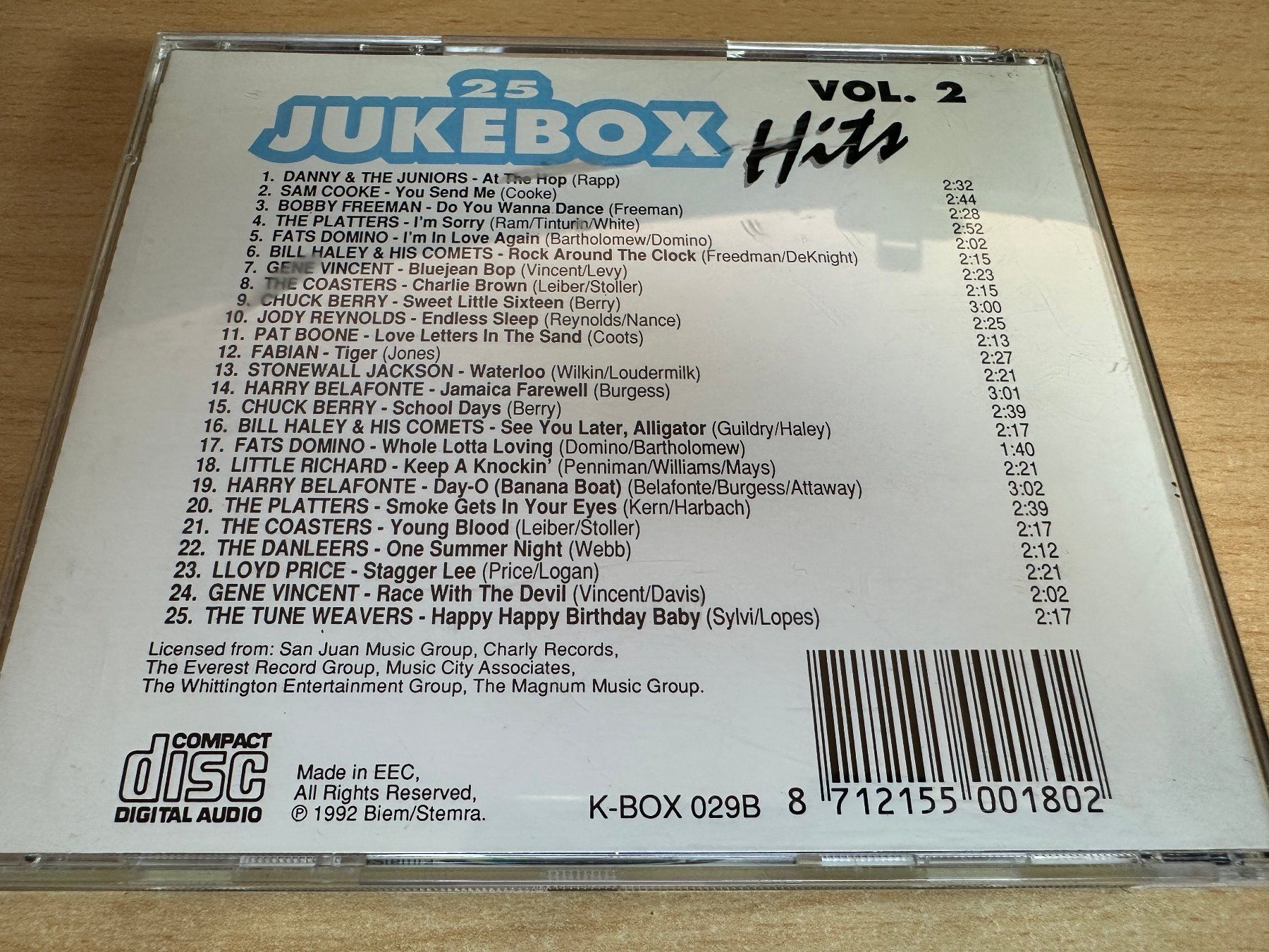 CD: Various – 25 Jukebox Hits Vol. 2 – Usato da Rikon im Tösstal venduto da Alpenmutz 1