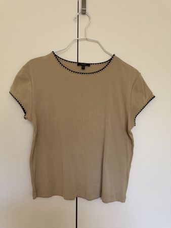 Damen T-Shirt beige Grösse M Massimo Dutti Neu