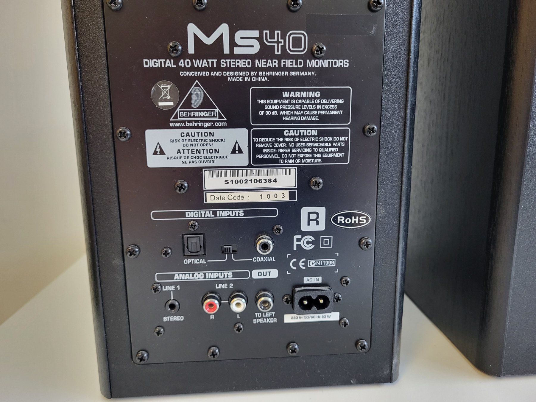 Behringer Lautsprecher: Behringer Ms40 Studiomonitor – Gebraucht aus Brügg BE von POU-BELLE 5