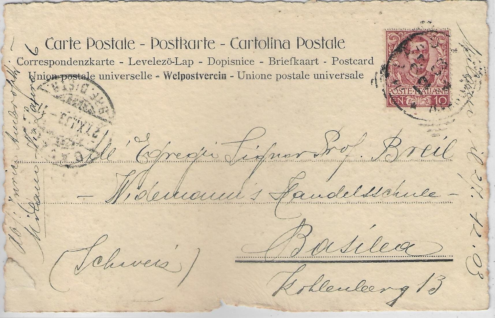 Cartoline postali: Milano Largo Cairoli - A. Scrocchi – Usato da Ettingen venduto da Kartenplanet 1