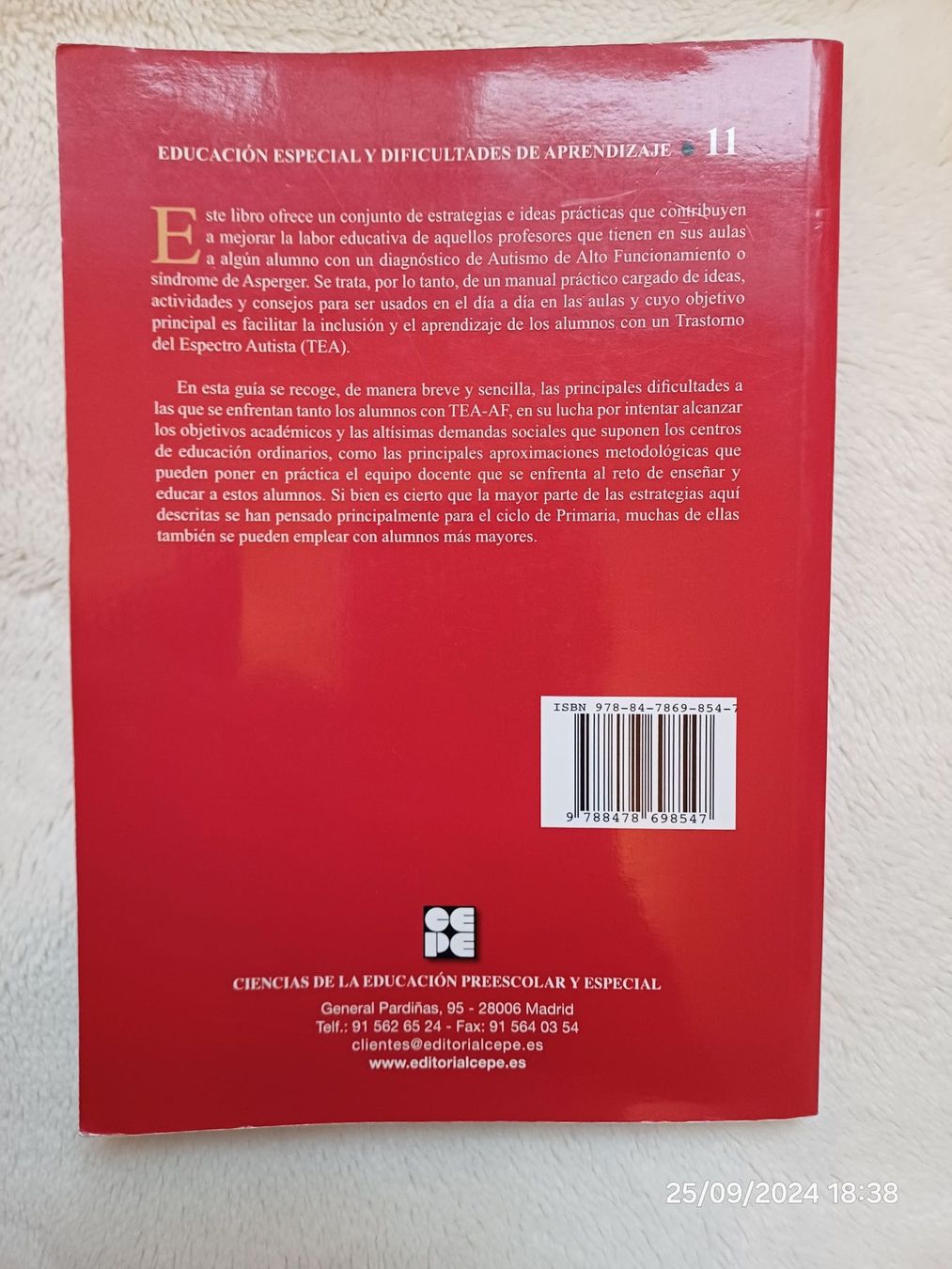 Libri: Spanischen Buch - Titel: "Otra Forma de Aprender" Autismo – Usato da Würenlos venduto da JRP_71 1