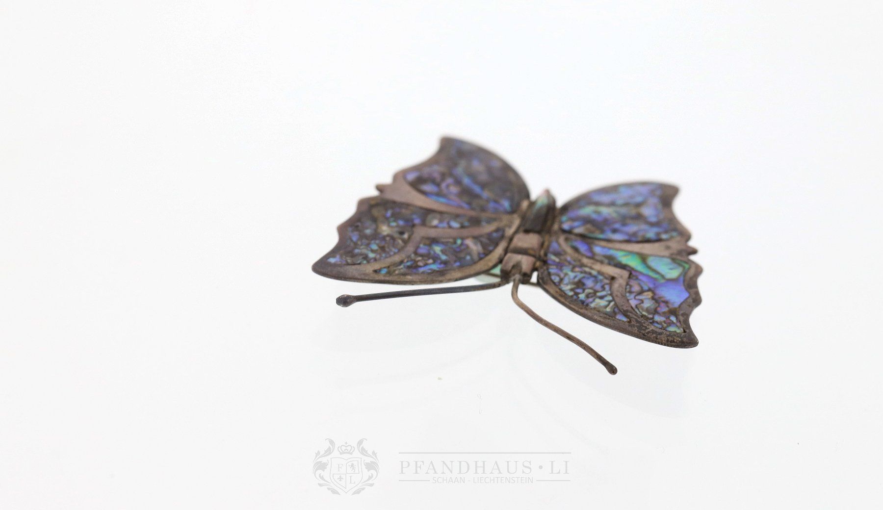 Spille & Fermagli: BROSCHE / ANSTECKNADEL "SCHMETTERLING" IN SILBER 925 – Usato da Schaan venduto da Pfandhaus-LI 7