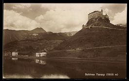 AK Tarasp, Schloss Tarasp, vom Wasser gesehen