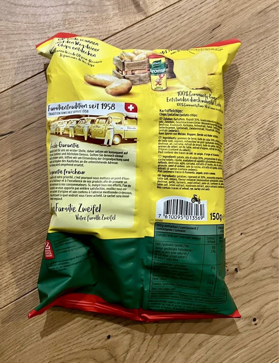 Zweifel Aromat Chips limitierte Fan Edition NEU Black Friday (Neu und ...