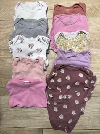 10 Langarm-Bodys für Mädchen, Größe 98 🎀