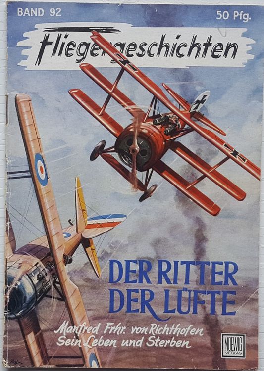Der rote Baron Manfred von Richthofen, Fliegerass des 1. Wk
