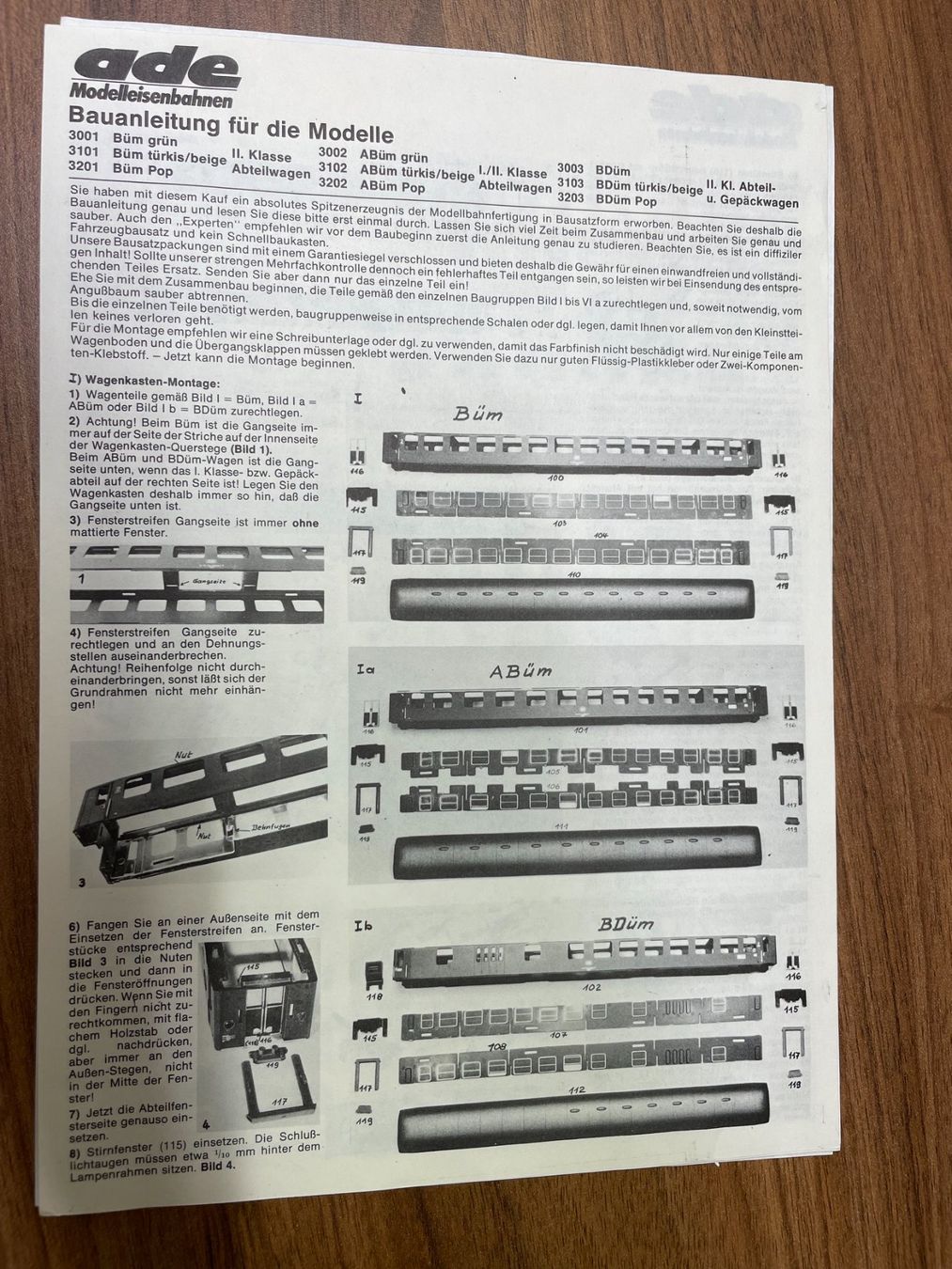 Modellini di ferrovie: ADE Bausatz  Abteilwagen 2. Klasse der DB in DC – Usato da Villmergen venduto da Mfritz 2