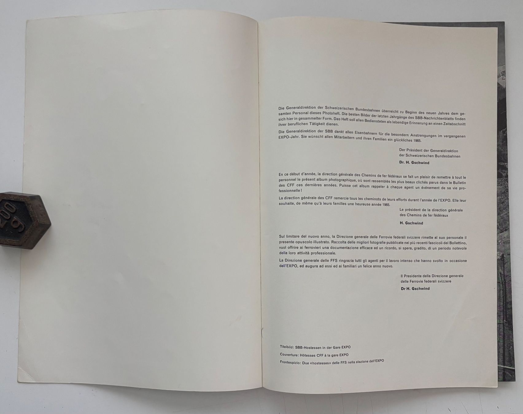 Libri: SBB im Bilde / Images CFF / FFS in immagine 1964 – Usato da Neuchâtel venduto da gefdeneuch 2