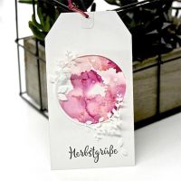 BLÄTTER HALBKREIS STANZSCHABLONE