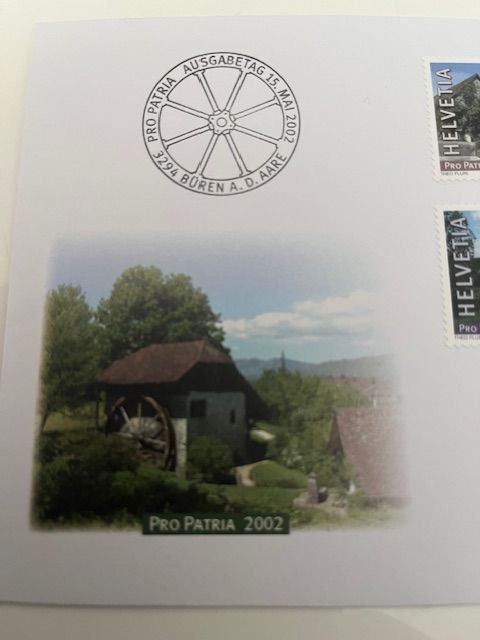 Tutti i francobolli: Ersttagsbrief Pro Patria 2002 wie Neu – Usato da Naters venduto da sch_9fvg 2