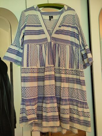 Vero Moda Boho Kleid mit Ethno Muster, Grösse S 