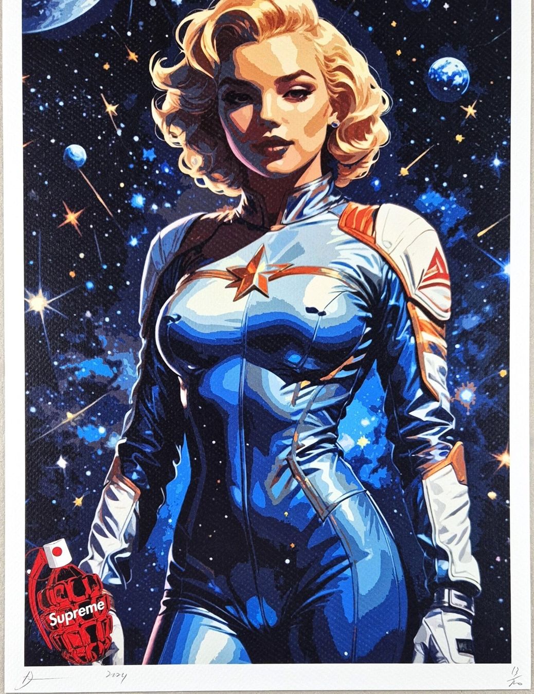 Grafica & Litografie: Death NYC Ltd Ed Pop Art Druck " Space Marilyn Monroe – Nuovo (secondo la descrizione) da Aesch BL venduto da Arts-Trader 1