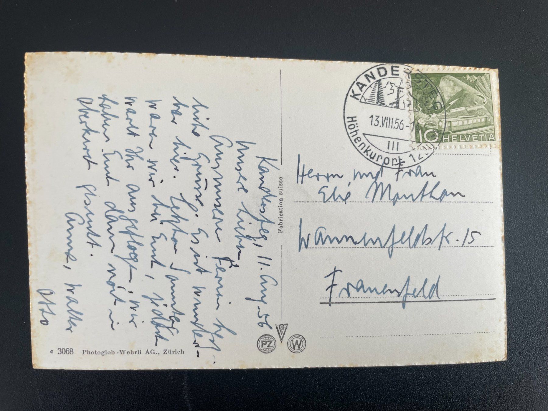 Cartoline postali: AK BE Kandersteg mit Gellihorn – Usato da Thal venduto da Danny82 1