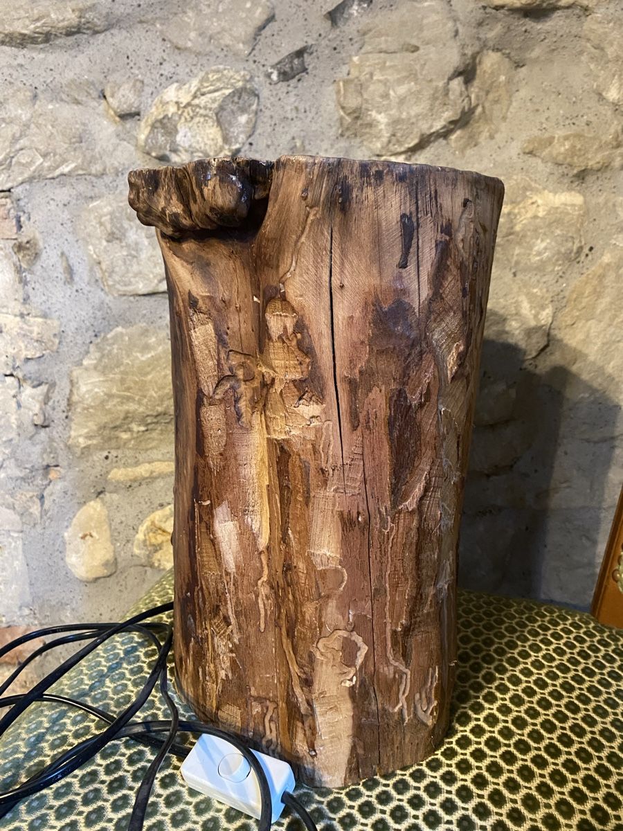 Lampade: Lampe aus Holzstamm – Usato da Müllheim Dorf venduto da chol7 1