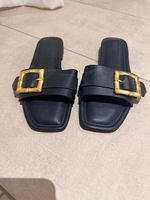 Sandalen schwarz mit Schnalle