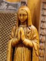 Vintage N.D. de Lourdes Madonna Wandfigur 19 cm